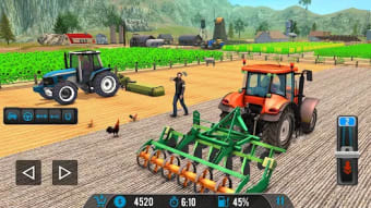 Farm Tractor Driving Games Sim