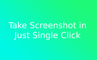 One Screenshot - One Click Screenshot