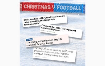 XmasVsFootball - The Football News Xmasifier