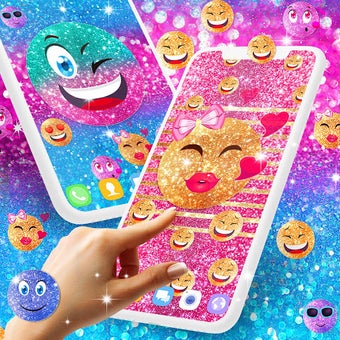 Emoji glitter live wallpaper