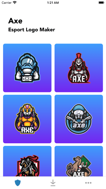 Logo Esport Gaming Maker - Axe