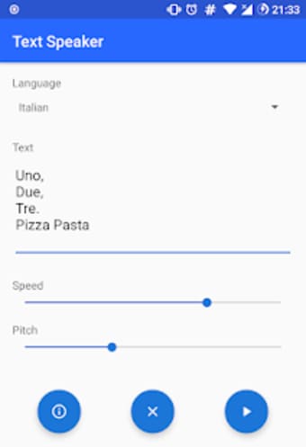 Let your Mobile speak - Text Speaker
