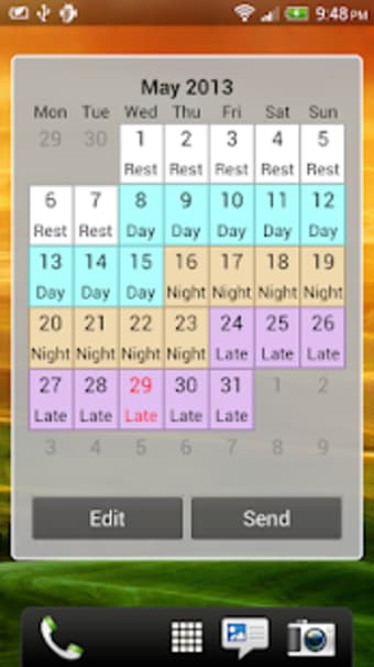 Shift Calendar since 2013