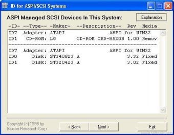 ID for ASPI/SCSI Systems