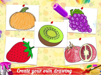 Fruits Coloring Book - Kids Coloring Book