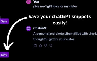 ChatGPT Snippet Saver