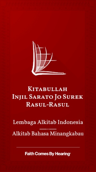 Alkitab Bahasa Minangkabau Minangkabau Bible