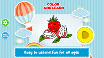 Fruit Coloring Book  Learn to Draw Glow
