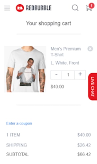Browse RedBubble no ads