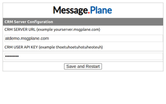 Message Plane CRM Integration