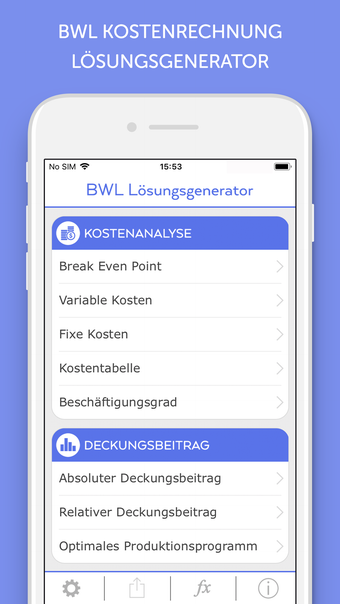 BWL Lösungsgenerator