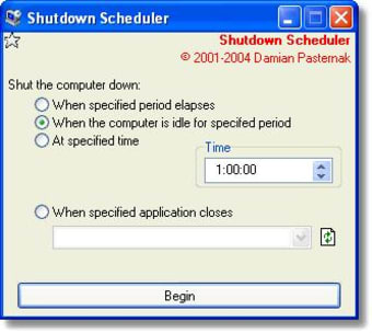 Shutdown Scheduler (SDS)