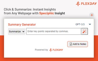 Speciphic Insight: Summary Generator