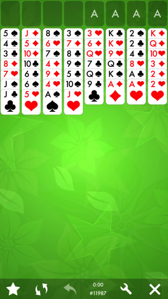 FreeCell Solitaire Card Game.
