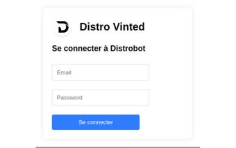 Distrobot connection Vinted