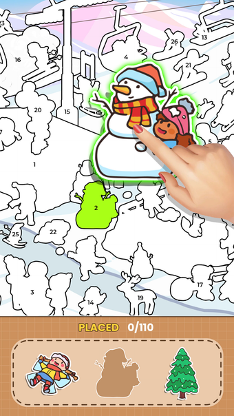 Sticker Book: Coloring Number