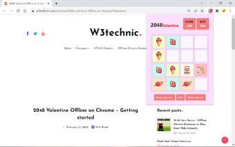 2048 Valentine's Offline Game