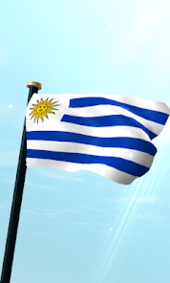 Uruguay Flag 3D Free Wallpaper