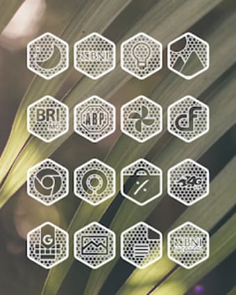 Hexanet White - Icon Pack