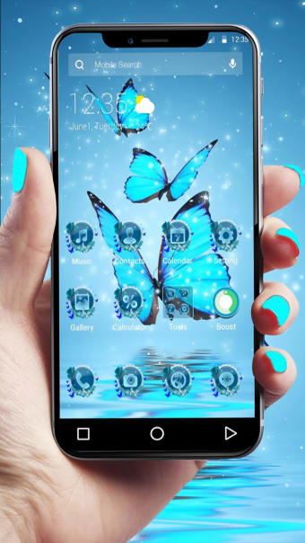 Blue Fantasy Butterfly Theme