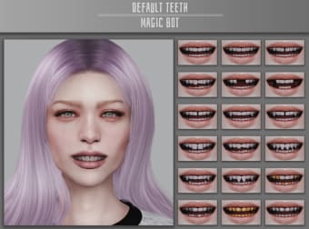 Default Teeth mod for The Sims 4