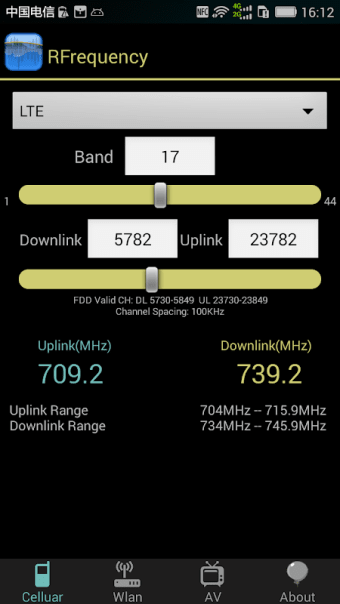 RFrequency - LTE and 5GNR EARFCN Calculator