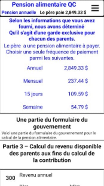 Pension Alimentaire Québec 2015-2019