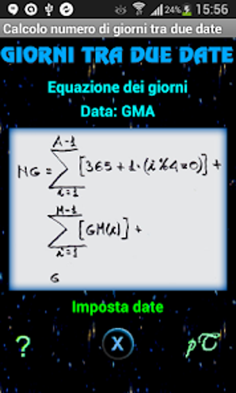 Numero di giorni tra due date