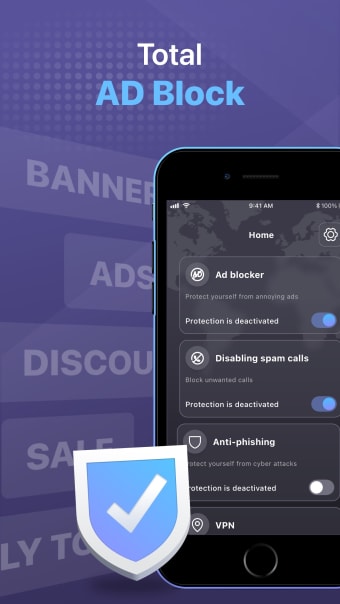 Ad Blocker: Spam  Scam Shield