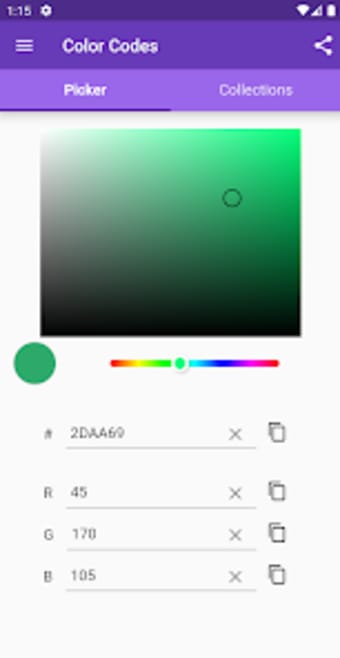 Color Code - hexadecimal and r