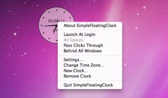 Simple Floating Clock