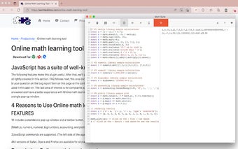 Online math learning tool