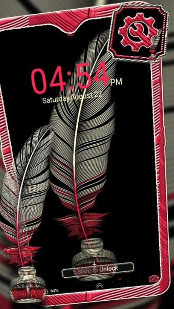 Feather Ink Launcher Theme