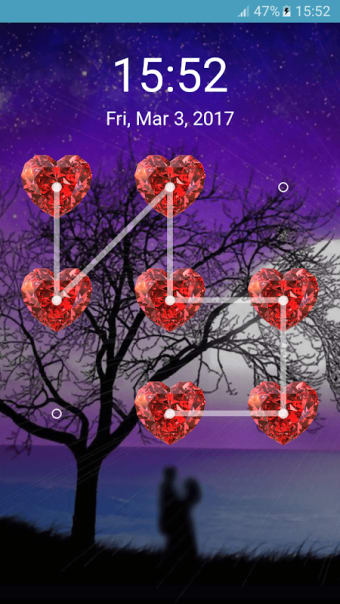 Love Screen Lock Heart Pattern