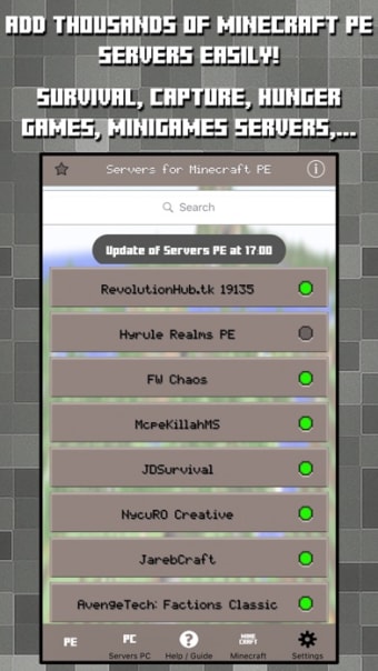 Multiplayer Servers for Minecraft PE  PC w Mods