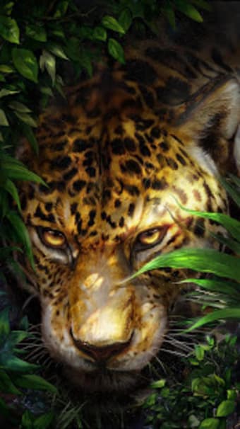 Leopard in Woodlands Live Wallpaper