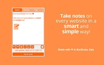 Notefox: Websites notes