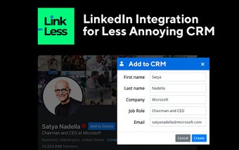 LinkLess - a Less Annoying CRM integration for LinkedIn