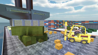 Airport Forklift Driving Heavy Machinery Sim 3D