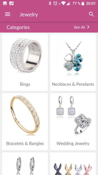 Cheap jewelry and bijouterie online shopping app