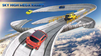 Vertical Mega Ramp Impossible Car Stunts