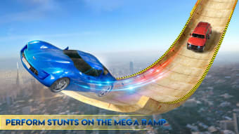 Vertical Mega Ramp Impossible Car Stunts