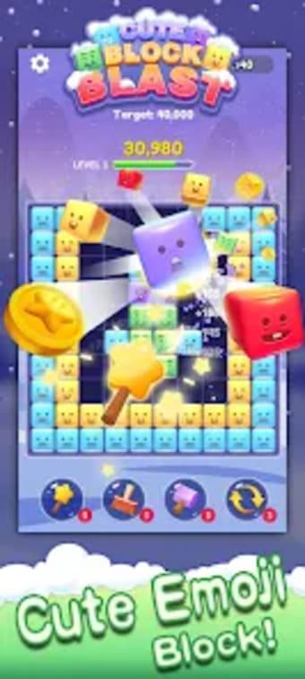 Cute Block Blast - emoji block