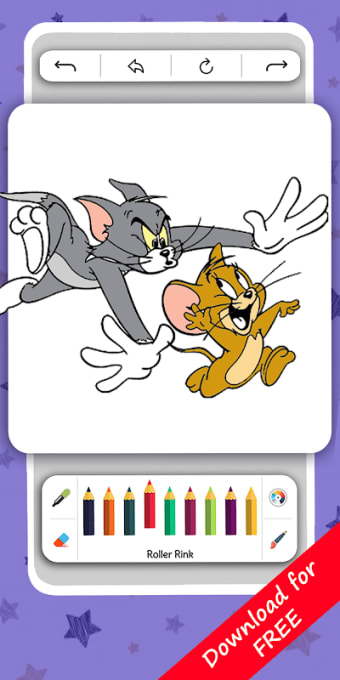 Cat Tom and Mouse Coloring Book game