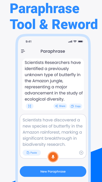 Paraphrase tool  Paragraph AI