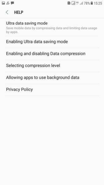 Ultra data saving
