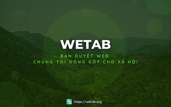 WETAB | Cùng chúng tôi đóng góp cho xã hội