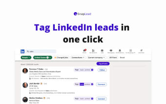 SnapLead: Save LinkedIn Leads with a Single Click