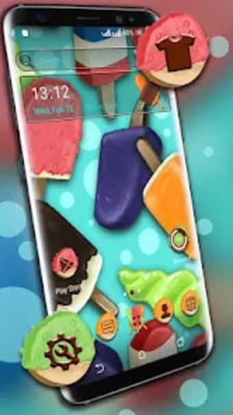 Ice Cream Candy Launcher Theme