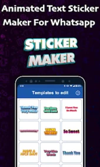 Animated Text Maker WASticker